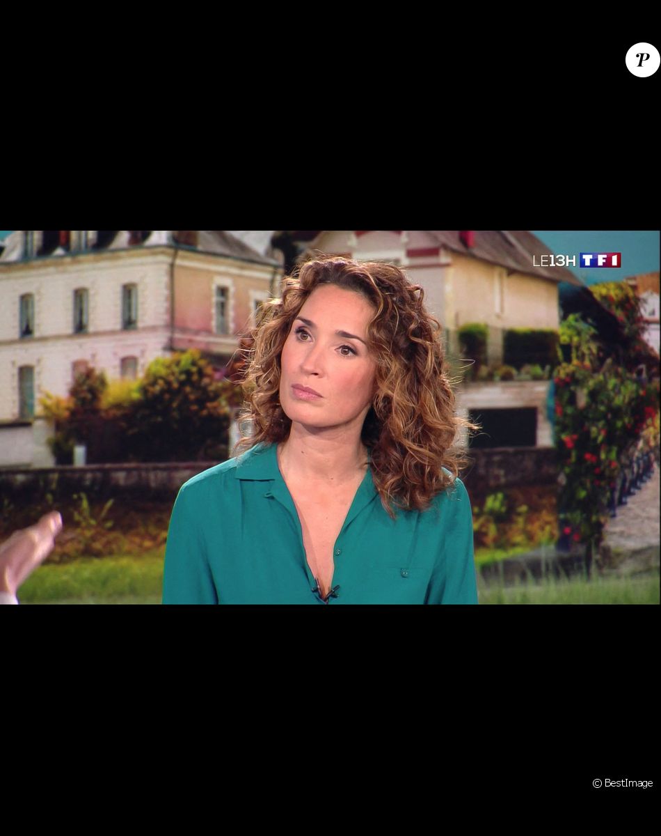 Illustration du 1er journal de 13h présenté par Marie-Sophie Lacarrau et diffusé sur TF1 en direct , Paris