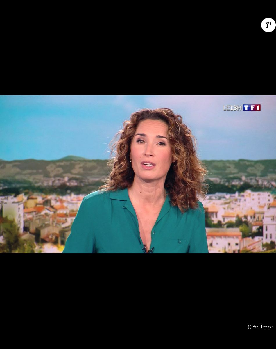 Illustration du 1er journal de 13h présenté par Marie-Sophie Lacarrau et diffusé sur TF1 en direct , Paris, le 4 janvier 2020