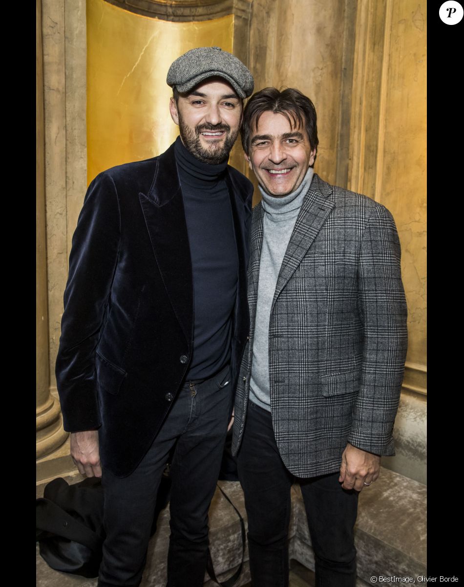 Cyril Lignac et Yannick Alléno - Dîner pour la sortie du "Numéro" 200 au restaurant Rau à Paris le 31 janvier 2019. © Olivier Borde/Bestimage