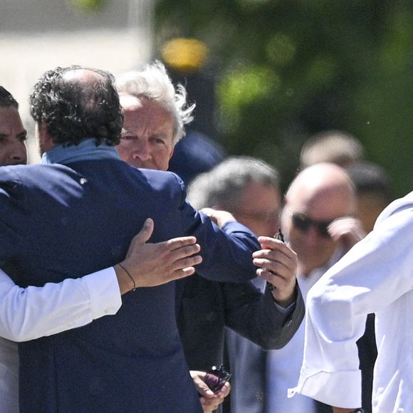 Le chef pâtissier Christophe Michalak - Obsèques d'Antoine Alléno (fils du chef cuisinier français, trois étoiles au Guide Michelin Yannick Alléno) en la collégiale Notre-Dame de Poissy, France, le 13 mai 2022. © Jean-Baptiste Autissier/Panoramic/Bestimage 