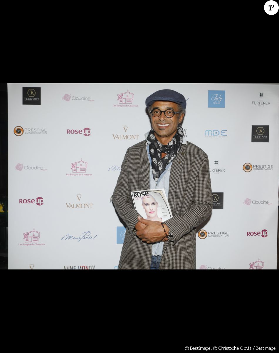 Exclusif - Yannick Noah - Photocall de la 6ème édition du cocktail "A Claudine" au profit de l'association "RoseUp" au restaurant "Mon Paris !" à Paris. Le 14 octobre 2019 © Christophe Clovis / Bestimage Depuis 6 ans, Esther Marion-Meyniel, fondatrice de l'agence Tess'Art Communication récolte des fonds afin d'aider à la lutte contre le cancer et pour le mieux-être des malades. En sa mémoire, elle a baptisé son action " A Claudine " en hommage à sa mère, décédée quand elle avait 20 ans. Pour cela, cette communicante réunie de nombreuses personnalités et s'entoure de personnes qui se battent pour la même cause afin de faire de cet événement du coeur un rendez-vous annuel fort qui puisse, chaque année, en clôture du mois Octobre Rose, apporter une aide significative à une association. C'est le restaurant MonParis!, qui recevait la nouvelle édition Octobre Rose avec les partenaires, René Furterer, Les bougies de Charroux, July Of St Barth, Valmont.. Cette année les profits sont reversés à l'association RoseUp l'association permet aux femmes confrontées à un cancer de poursuivre leur vie de femme, d'épouse, de mère et de professionnelle pendant et après les traitements mais aussi de se sentir moins seule face à la maladie en leur permettant d'appartenir à une communauté. Fabienne Carat, marraine de la soirée