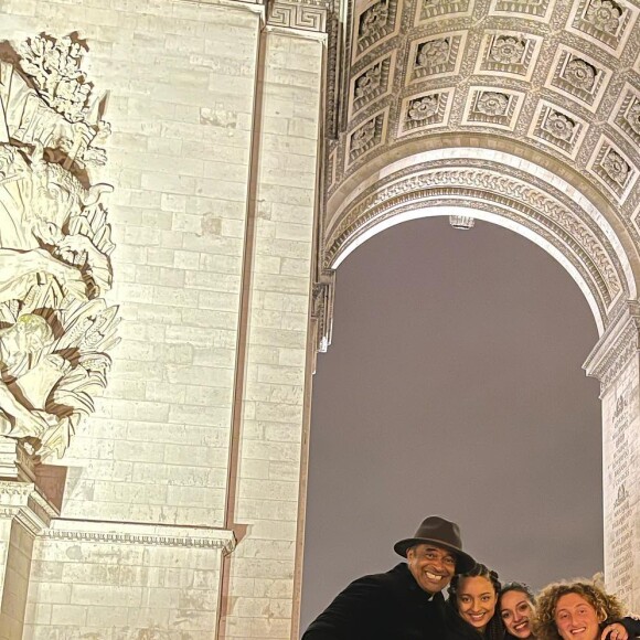 Yannick Noah et trois de ses enfants : Yelena, Jenaye et Joalukas