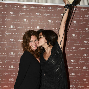 Exclusif - Aurélie Saada, Sandra Sisley (robe Jitrois) - Soirée du 49ème anniversaire de Sandra Sisley et les 6 ans de "Retrouvite" avec son mari Tomer au restaurant Mamamia à Paris. © Pierre Perusseau/Bestimage