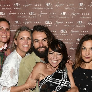 Exclusif - Marie Courroy, Sandra Sisley (robe Ungaro) et Anne Sophie Aparis - Soirée du 49ème anniversaire de Sandra Sisley et les 6 ans de "Retrouvite" avec son mari Tomer au restaurant Mamamia à Paris. © Pierre Perusseau/Bestimage