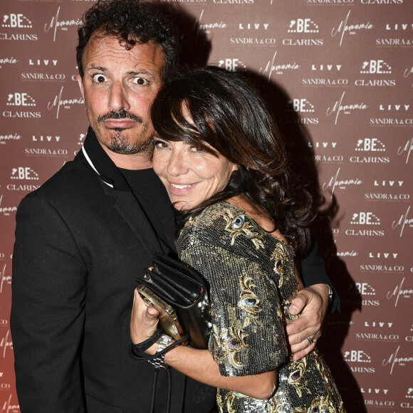 Exclusif - Nicolas Ouchenir et Sandra Sisley - Soirée du 49ème anniversaire de Sandra Sisley et les 6 ans de "Retrouvite" avec son mari Tomer au restaurant Mamamia à Paris. © Pierre Perusseau/Bestimage