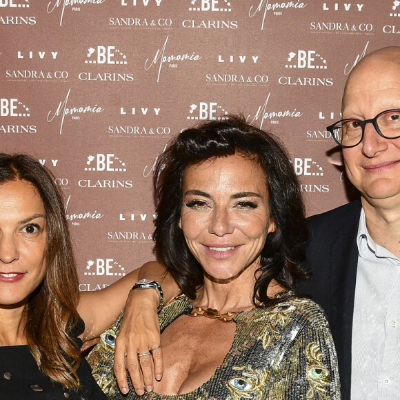 Exclusif - Anne-Sophie Aparis, Sandra Sisley et Ara Aprikian - Soirée du 49ème anniversaire de Sandra Sisley et les 6 ans de "Retrouvite" avec son mari Tomer au restaurant Mamamia à Paris. © Pierre Perusseau/Bestimage