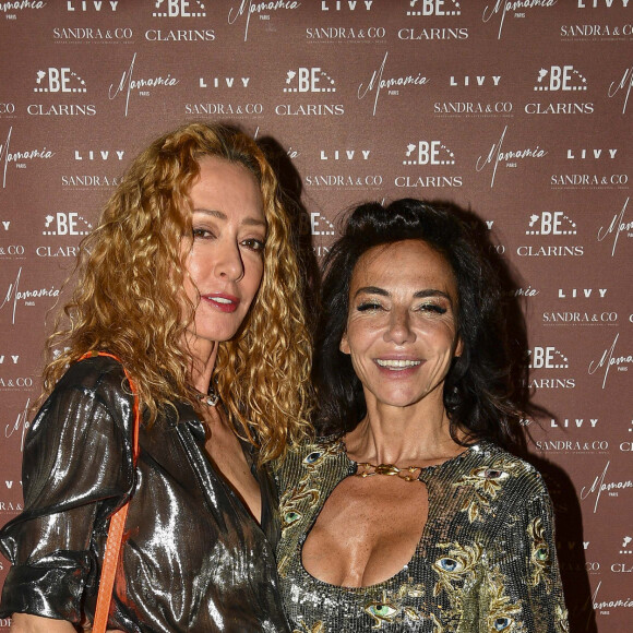 Exclusif - Elina Halimi, Sandra Sisley - Soirée du 49ème anniversaire de Sandra Sisley et les 6 ans de "Retrouvite" avec son mari Tomer au restaurant Mamamia à Paris. © Pierre Perusseau/Bestimage