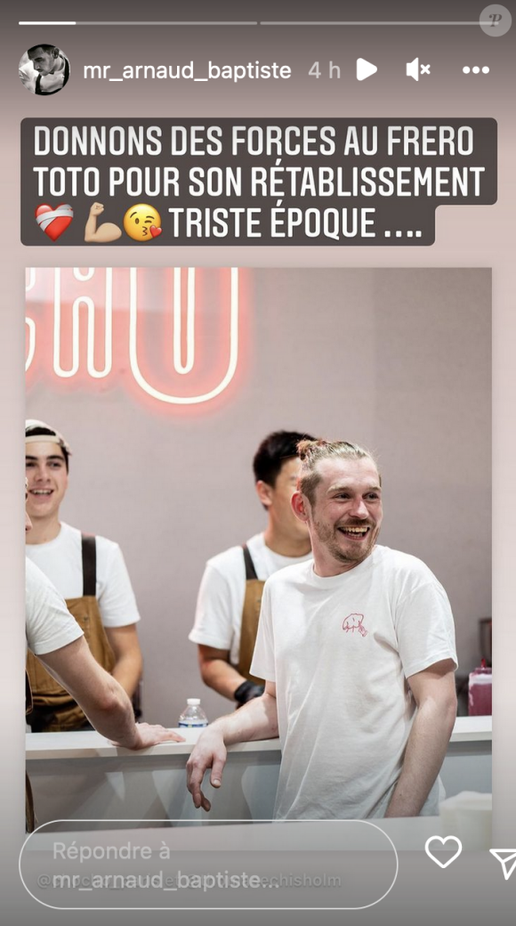 Arnaud Baptiste (Top Chef) réagit à l'agression au couteau de son ami Thomas Chisholm - Instagram