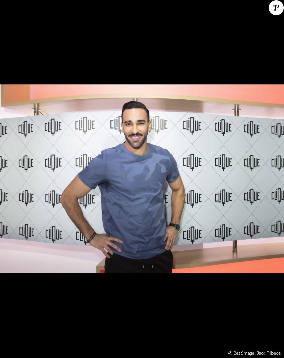 Exclusif - Adil Rami - Backstage de l'émission Clique, présentée par M.Achour et diffusée le 29 janvier 2022 à 12h45 sur C+ en clair - Paris le 27/01/2022 - © Jack Tribeca / Bestimage