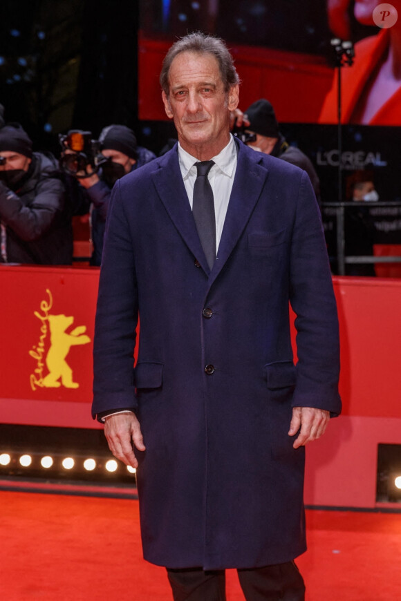 Vincent Lindon - Red Carpet de la première du film "Avec amour et acharnement" lors de la 72ème édition du festival international du film de Berlin le 12 février 2022. 
