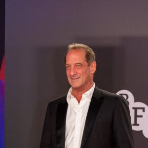 Vincent Lindon - People à la première du film "Titane" lors du 65ème festival du film de Londres (BFI London Festival) au Royal Festival Hall à Londres, le 9 octobre 2021. © Pietro Recchia/SOPA Images via ZUMA Press Wire/Bestimage 