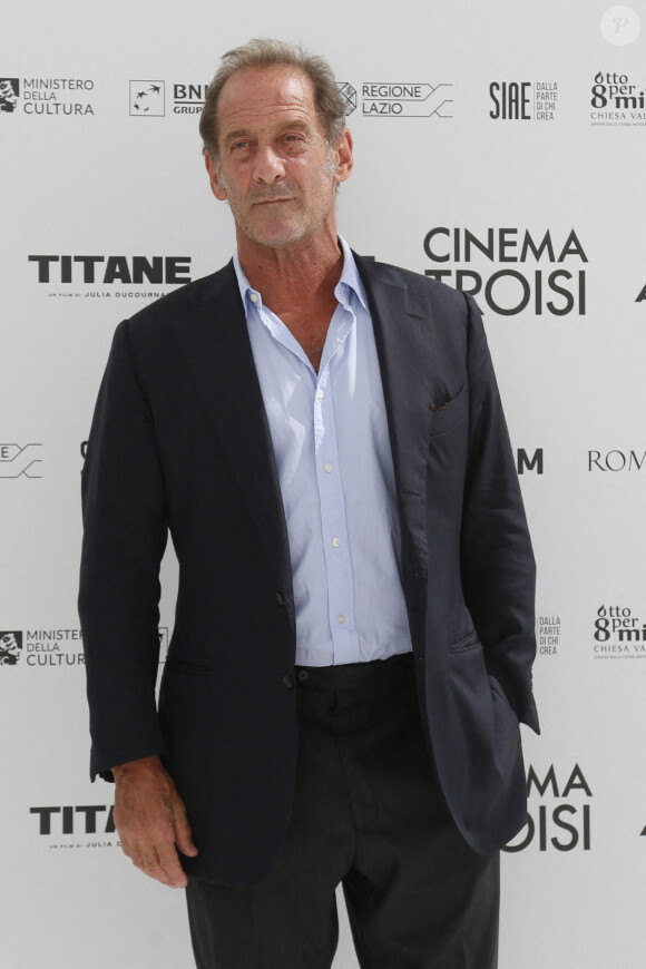 Vincent Lindon - Photocall du film "Titane" au cinéma Troisi à Rome le 20 septembre 2021. © Samantha Zucchi/Inside / Panoramic / Bestimage 