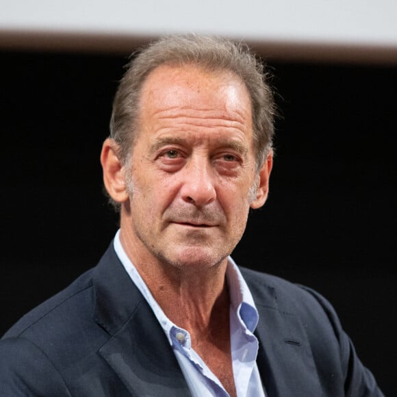 L'acteur français Vincent Lindon lors d'une conférence de presse pour la présentation du cinéma Troisi, dans le quartier Trastevere de Rome, Italie, le 20 septembre 2021. © Matteo Nardone/Pacific Press/Bestimage 