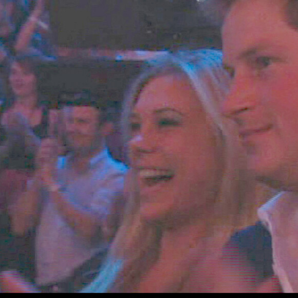 Le prince Harry et Chelsy Davy étaient présents dans le public de l'émission "X Factor" à Londres le 12 décembre 2009