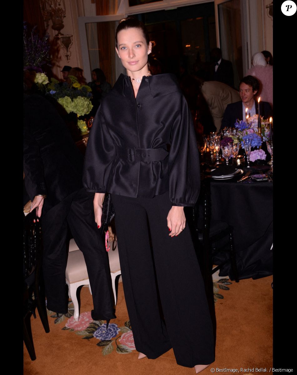 Exclusif - Ilona Smet lors du dîner de la soirée de présentation de la collection Messika by Kate Moss à l'hôtel Ritz à Paris en marge de la fashion week collection printemps/été 2022 le 3 octobre 2021. © Rachid Bellak / Bestimage