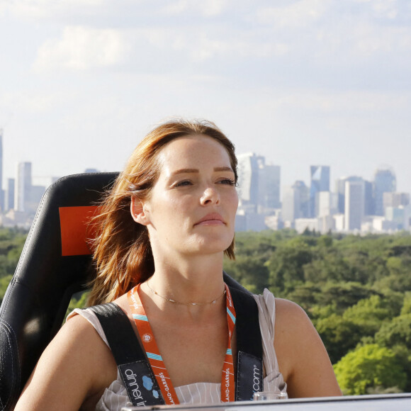 Exclusif - Maëva Coucke (Miss France 2018) - Roland Garros entre Ciel et Terre,Un voyage à 50m de hauteur, pétillant et gourmand, pour vous offrir une vue exceptionnelle à Paris le 17 mai 2022. © Marc Ausset-Lacroix/Bestimage 