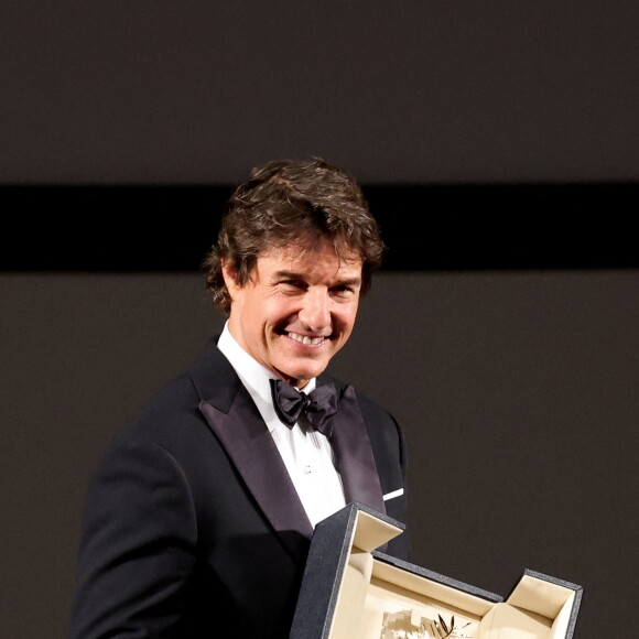 Remise de la palme d'honneur à Tom Cruise lors du 75ème Festival International du Film de Cannes. Le 18 mai 2022 © Dominique Jacovides / Bestimage 