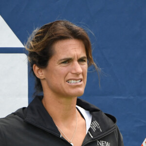 Amélie Mauresmo - Les joueurs de tennis s'entraînent lors du tournoi US Open au sein de l'USTA National Tennis Center à New York, le 25 août 2019. © Chryslene Caillaud / Panoramic / Bestimage