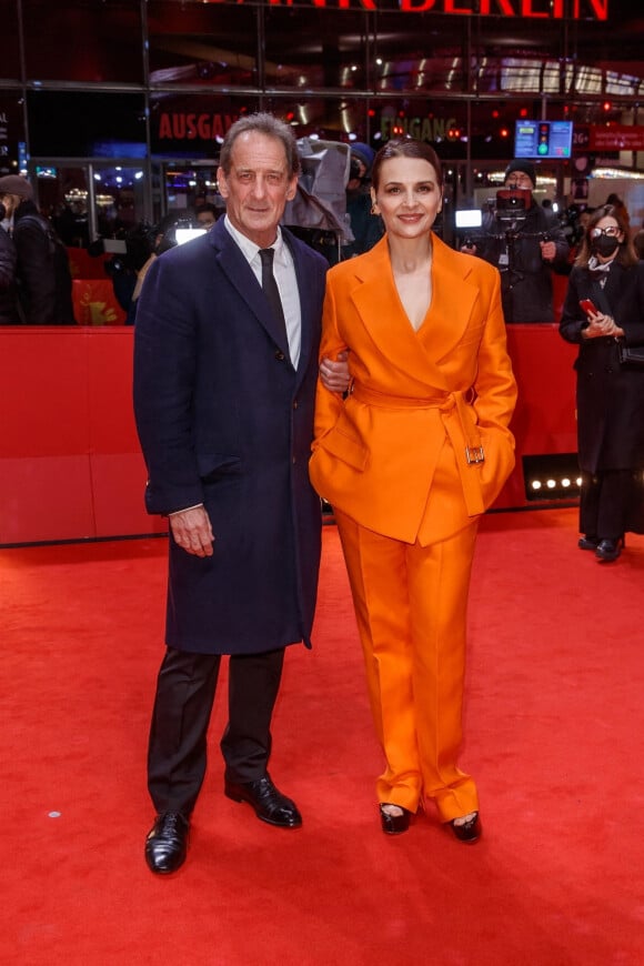 Vincent Lindon, Juliette Binoche - Red Carpet de la première du film "Avec amour et acharnement" lors de la 72ème édition du festival international du film de Berlin le 12 février 2022. 