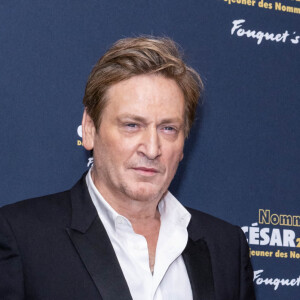 Benoît Magimel au photocall du déjeuner des nommés aux César 2022 au Fouquet's à Paris, France, le 6 février 2022. © Olivier Borde/Bestimage 