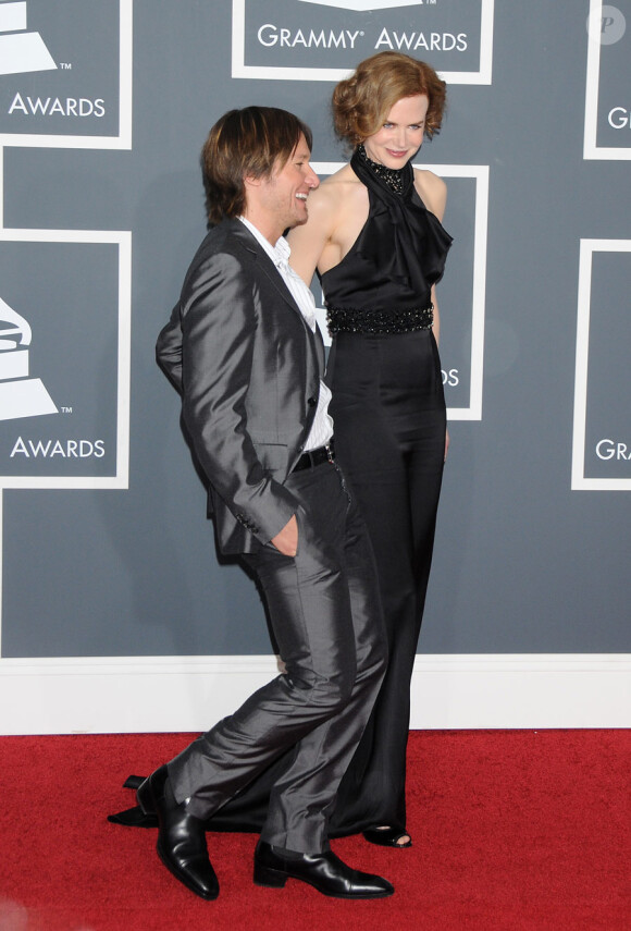 Keith Urban et Nicole Kidman lors des Grammy Awards le 31 janvier 2010