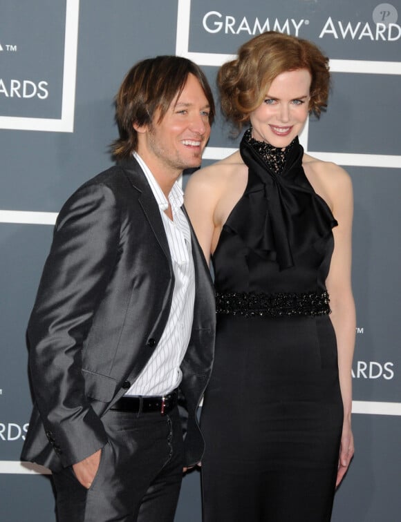 Keith Urban et Nicole Kidman lors des Grammy Awards le 31 janvier 2010
