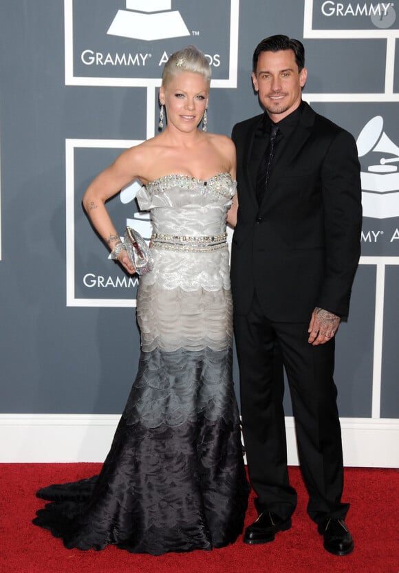 Pink et Carey Hart lors des Grammy Awards le 31 janvier 2010