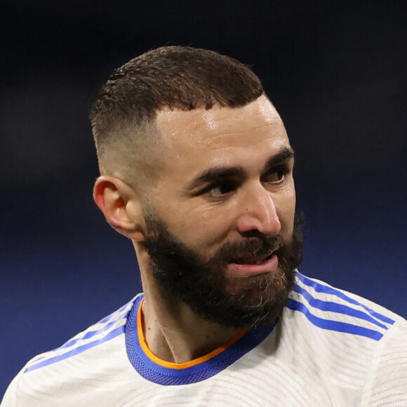 Karim Benzema lors du match de Ligue Des Champions (LDC) "Real Madrid - Chelsea (2-3)" au stade Santiago Bernabeu. © Jonathan Moscrop/Sportimage/Cal Sport Media/Zuma Press/Bestimage