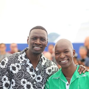 Omar Sy et Alassane Diong au photocall de "Tirailleurs" lors du 75ème Festival International du Film de Cannes, le 19 mai 2022. © Dominique Jacovides/Bestimage 