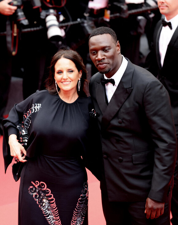 Omar Sy et sa femme Hélène - Montée des marches du film " Top Gun : Maverick " lors du 75ème Festival International du Film de Cannes. Le 18 mai 2022 © Dominique Jacovides / Bestimage 