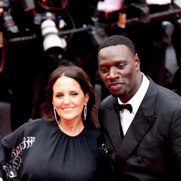 Omar Sy et sa femme Hélène - Montée des marches du film " Top Gun : Maverick " lors du 75ème Festival International du Film de Cannes. Le 18 mai 2022 © Dominique Jacovides / Bestimage 