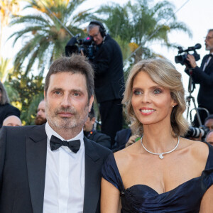 Richard Orlinski, Sylvie Tellier - Montée des marches du film " Armageddon Time " lors du 75ème Festival International du Film de Cannes. Le 19 mai 2022 © Olivier Borde / Bestimage 