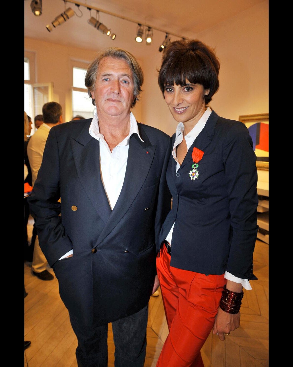 Ines de la Fressange et Olivier de Kersauson Iris le bebe du bonheur Purepeople