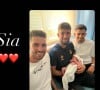Théo Zidane était fier de rencontrer sa nièce Sia avec ses frères Luca et Elyaz. @ Instagram / Théo Zidane