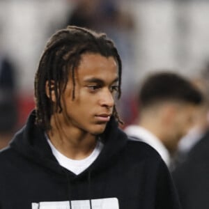 Kylian Mbappe (PSG) et son frere Ethan - Football : Match Ligue 1 Uber Eats PSG Vs Metz (5-0) au parc des princes à Paris le 21 mai 2022. © Michael Baucher/Panoramic/Bestimage 