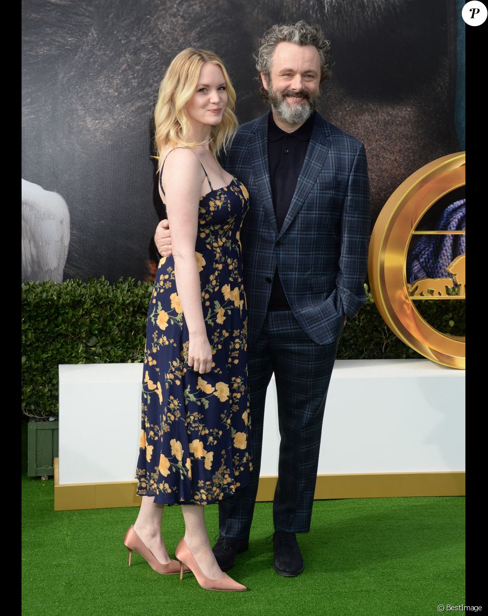Michael Sheen et sa compagne Anna Lundberg - Avant-première du film "Le Voyage du Dr Dolittle" au Regency Village Theatre à Westwood, Los Angeles, le 11 janvier 2020.