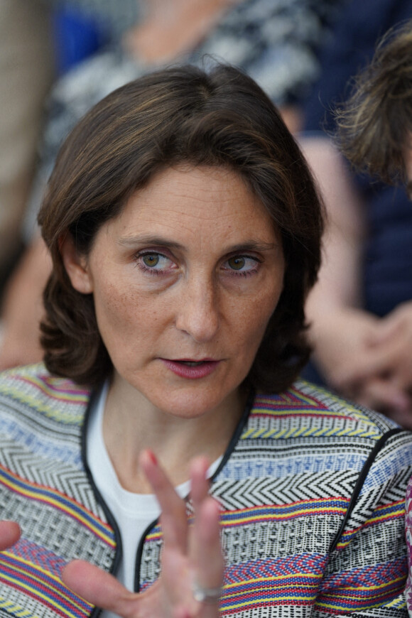 Amélie Oudéa-Castéra, ministre des Sports, aux Rencontres Nationales Handensemble à la Maison du Handball à Créteil. Créteil, le 21 mai 2022. 
