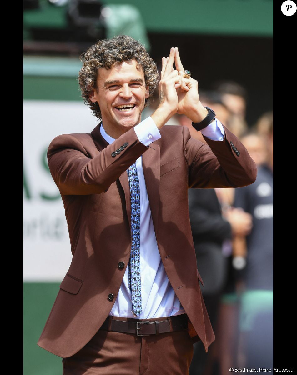 Gustavo Kuerten - Finale homme des Internationaux de Tennis de Roland-Garros à Paris le 11 juin 2017. © Pierre Perusseau/Bestimage