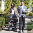 Tim Allen, sa femme, Jane Hadjuk et leur bébé, Elizabeth, à Toluca Lake, le 31 janvier 2010 !