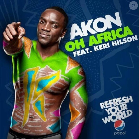 Akon et Keri Hilson signent l'hymne officiel de la Coupe du Monde de football 2010, et invitent les stars du foot mondial dans leur clip !