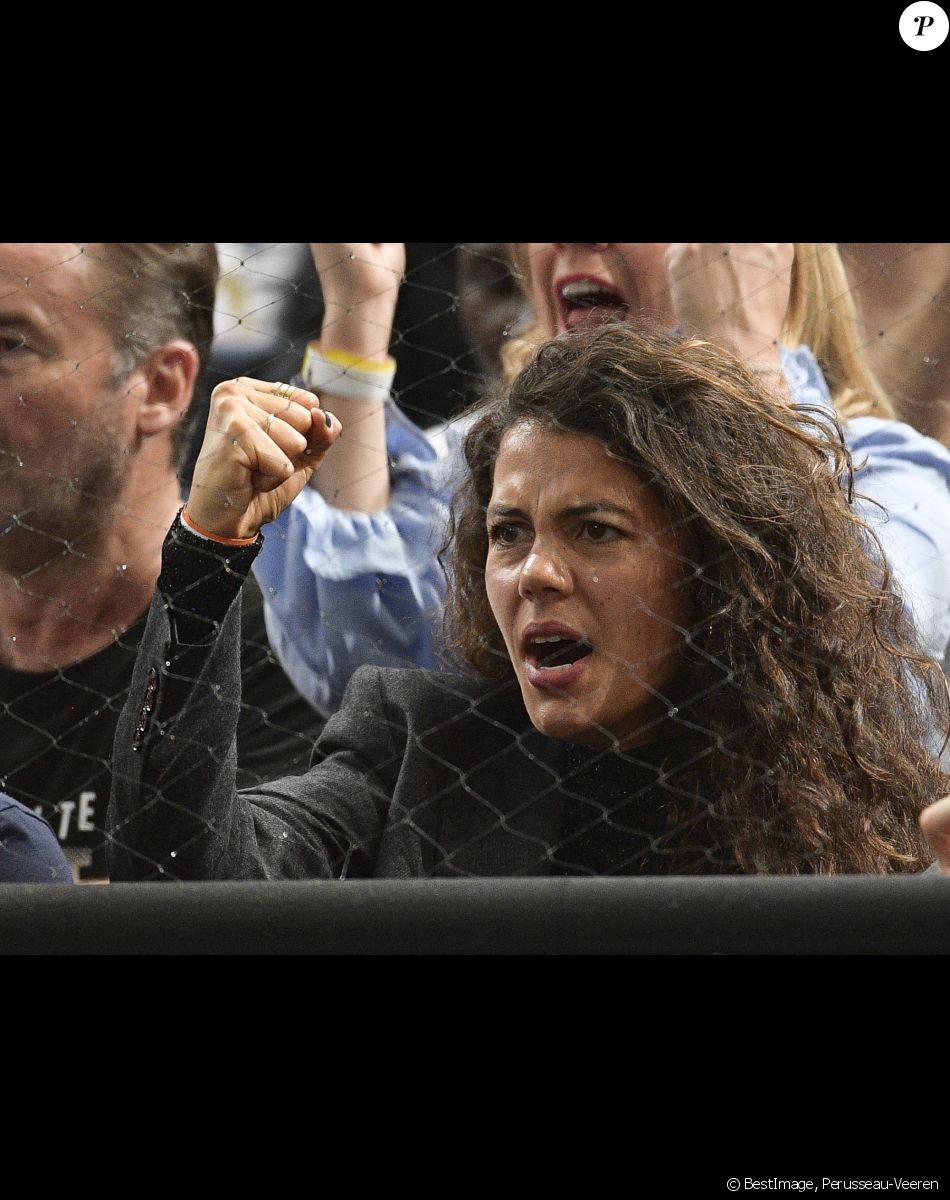 Noura El Shwekh dans les tribunes lors du tournoi Rolex Paris Masters 2019, le 1er novembre 2019. © Perusseau-Veeren/Bestimage