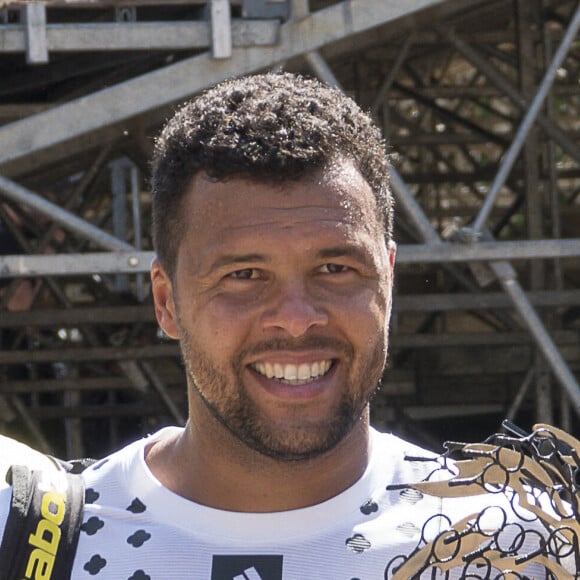 Jo-Wilfried Tsonga, éliminé lors de l'Open Parc d'Auvergne Rhône Alpes à Lyon, s'apprête à faire ses adieux au tennis après Roland Garros. © Sandrine Thesillat / Panoramic / Bestimage