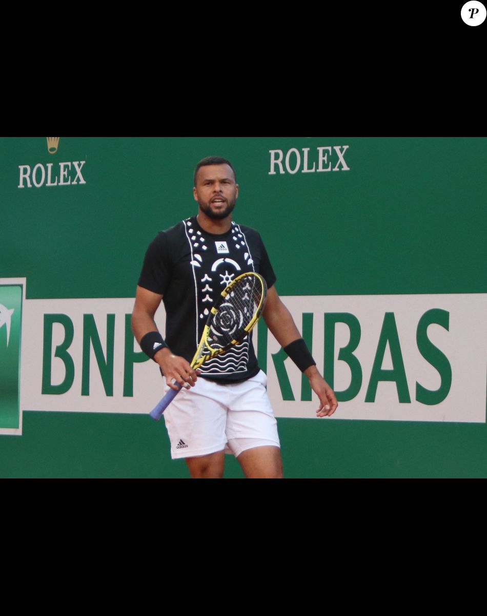Jo-Wilfried Tsonga - 115ème édition du tournoi de tennis Rolex Monte-Carlo Masters à Monaco le 11 avril 2022.