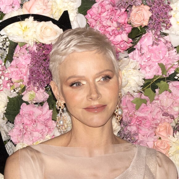 La princesse Charlène de Monaco lors de la Monte-Carlo fashion week à l'Opéra Garnier de Monaco le 24 mai 2022. © Claudia Albuquerque/Bestimage