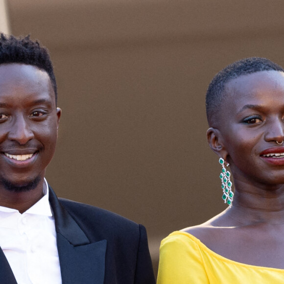 Ahmed Sylla, Annabelle Lengronne - Montée des marches du film " Un petit frère " lors du 75ème Festival International du Film de Cannes. Le 27 mai 2022 © Cyril Moreau / Bestimage