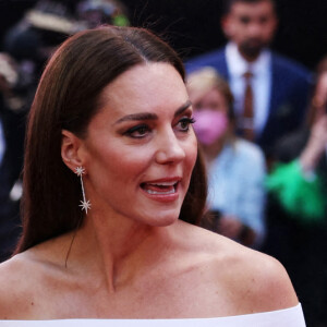 Catherine (Kate) Middleton, duchesse de Cambridge, Tom Cruise à la première du film "Top Gun: Maverick" au cinéma Odeon, Leicester Square à Londres, le 19 mai 2022. 