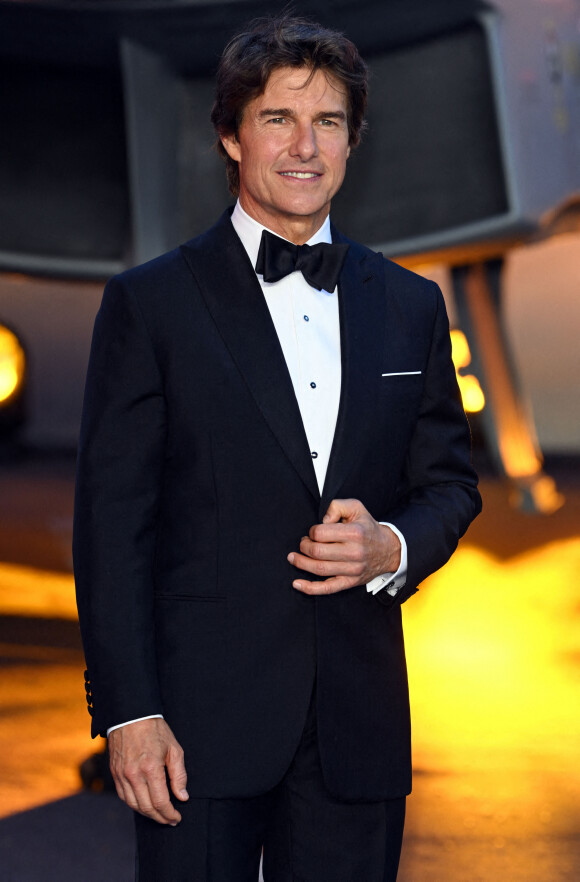 Tom Cruise à la première du film "Top Gun: Maverick" au cinéma Odeon, Leicester Square à Londres, le 19 mai 2022.