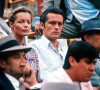 Archives - Romy Schneider et Alain Delon sur le tournage du film "L'Assassinat de Trotsky". 1972