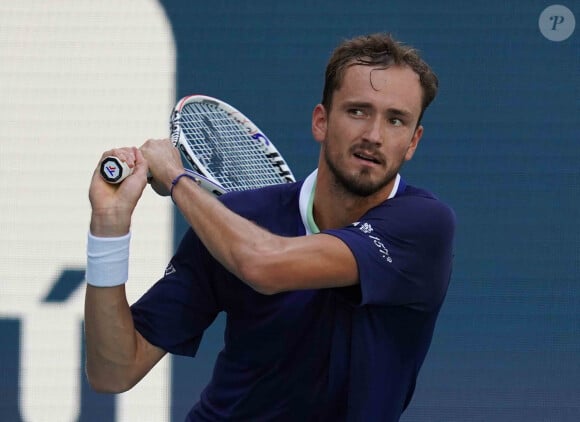Daniil Medvedev lors du tournoi de tennis Miami Open.