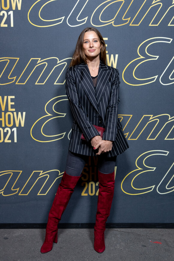 Ilona Smet - Photocall du défilé Etam Live Show 2021 à l'Opéra Garnier à Paris le 4 octobre 2021. © Tiziano Da Silva / Bestimage 